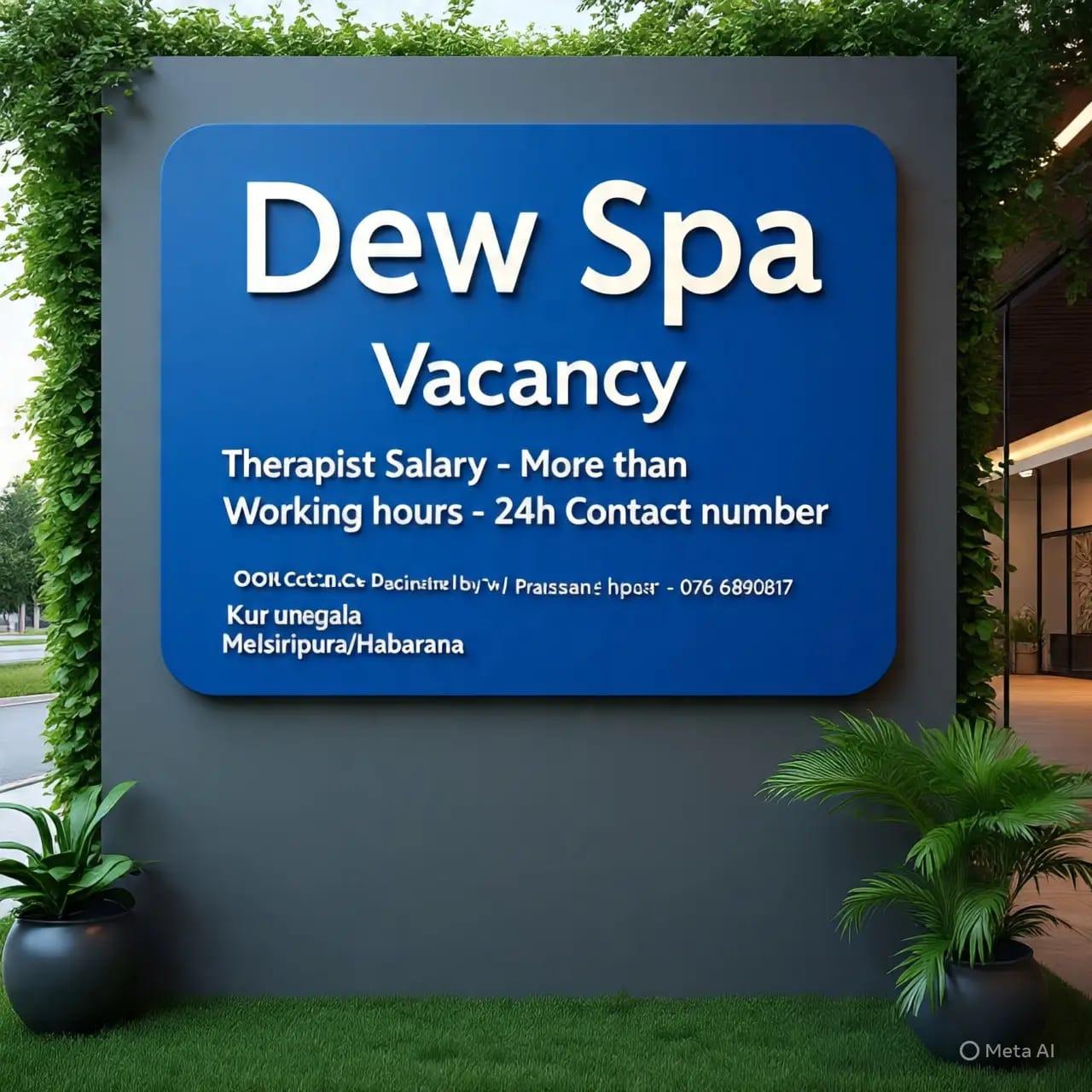 Spa vacancy jobs