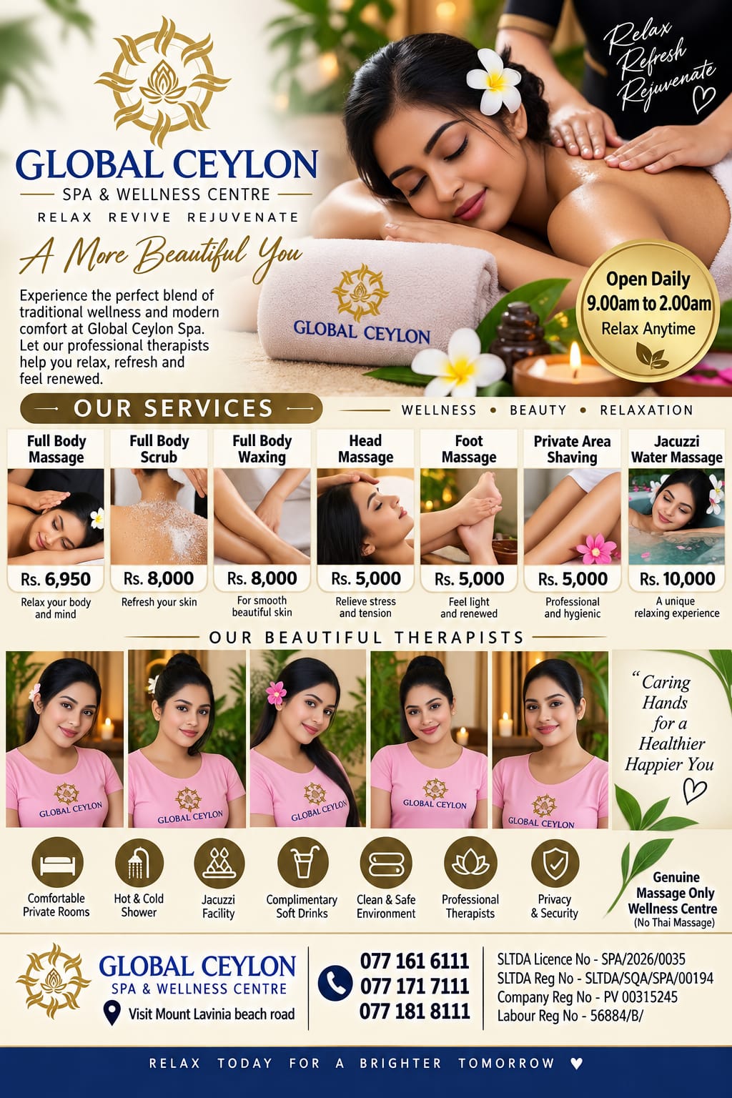🪷🪷 G L O B A L C E Y L O N Spa and Wellness Centre 🪷🪷