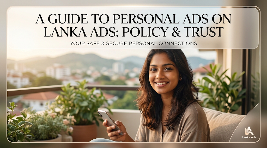 Personal Ads Policy on Lanka Ads — What Is and Isnt Allowed